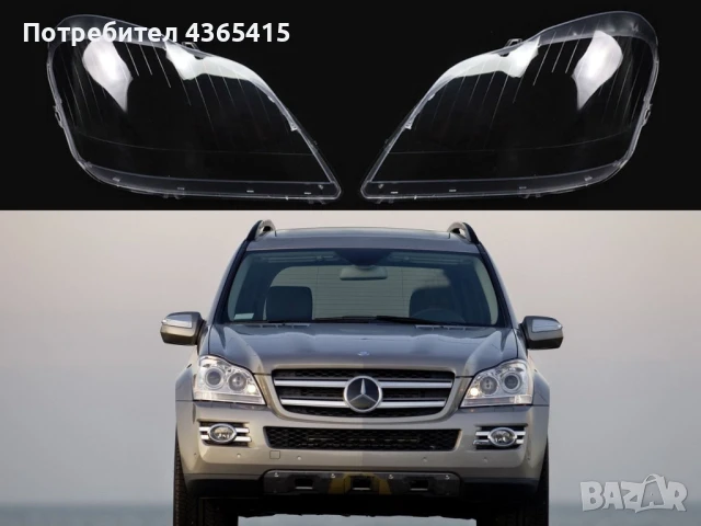 Стъкла за фарове на Mercedes GL X164 (2006-2012)
