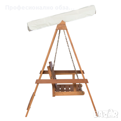 3-местна дървена люлка олекотен,но стабилен модел от дърво меранти на супер цена!НА склад!, снимка 2 - Градински мебели, декорация  - 53996336