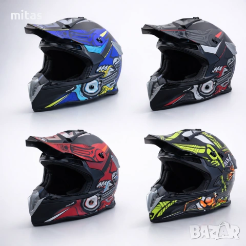 Кросова каска SPARK, Full Face, DOT Сертификат, Размер: S; M; L; XL, снимка 2 - Аксесоари за велосипеди - 50477896