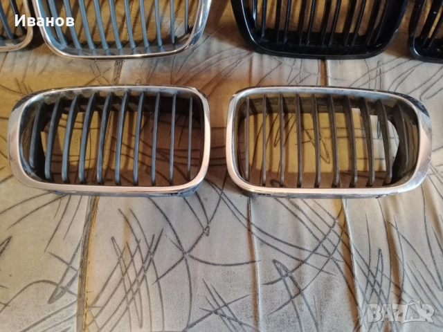 BMW E46 двойни черни и оригинални хромирани бъбреци , снимка 5 - Аксесоари и консумативи - 52915152