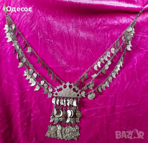 Старинен етнографски накит,трепка,начелник,косичник, снимка 4 - Антикварни и старинни предмети - 38958378