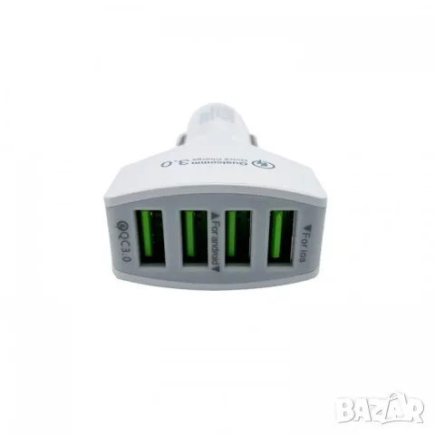 USB зарядно за кола с 4 порта, снимка 2 - Аксесоари и консумативи - 55863781