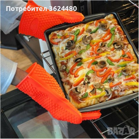 Силиконова ръкавица за горещо с 5 пръста Силиконова ръкавица за горещо с 5 пръста Силиконова ръкавиц, снимка 2 - Прибори за хранене, готвене и сервиране - 39955230