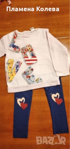 Комплект блуза с клин WAIKIKI 86/92 см, снимка 1 - Комплекти за бебе - 31901175