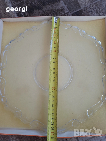 немско плато за торта поднос Walther kristallglass 8/2, снимка 7 - Прибори за хранене, готвене и сервиране - 51765039