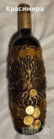 Арт бутилка "Дървото на живота "