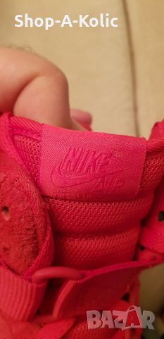 Original NIKE AIR FORCE 1 High '07 Red Suede, снимка 11 - Кецове - 35202178