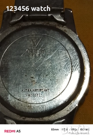 Мoшки часовник guesse работи няма батри, снимка 7 - Мъжки - 53877354