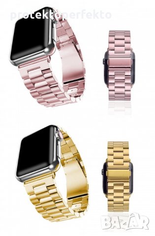 Метална каишка за Apple WATCH 3, 4, 5, 6, SE, 7 - 38 мм, 40мм, 42мм, 44мм, 41мм, 45мм, снимка 5 - Каишки за часовници - 31002607