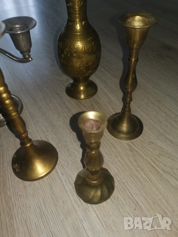 Месингови свещници и други, снимка 2 - Антикварни и старинни предмети - 53333347