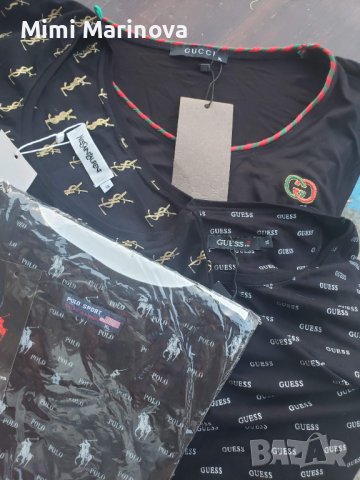 Памучни тениски Guess,Polo,Burberry , снимка 2 - Тениски - 36827052