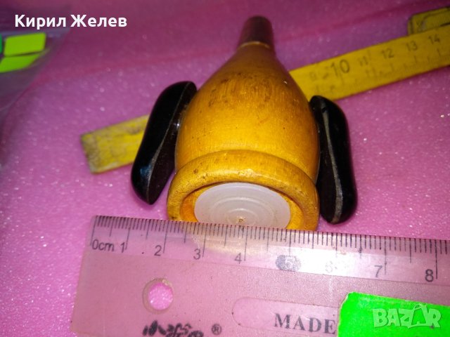 СТАРА ФИГУРАЛНА ДЪРВЕНА СОЛНИЧКА - ПИНГВИН За МЕХАНА ВИЛА БИТОВ КЪТ КОЛЕКЦИЯ 42948, снимка 4 - Други ценни предмети - 44155731