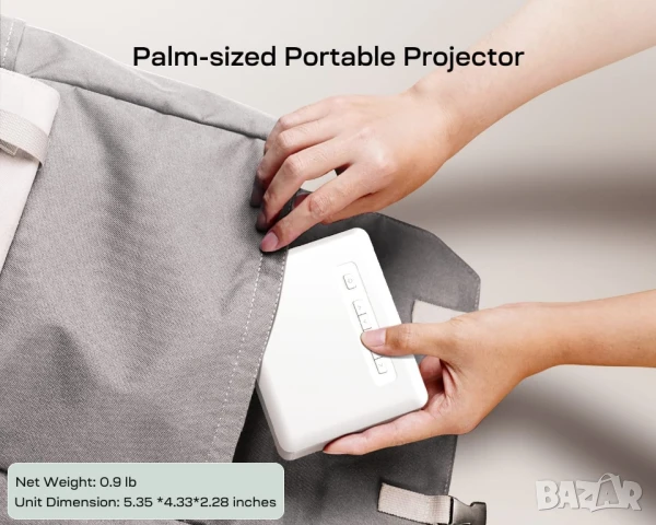 YOTON Y3 Мини WiFi + Bluetooth видео проектор за домашно кино, снимка 8 - Плейъри, домашно кино, прожектори - 48125071