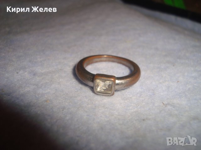СТАР МЕДЕН РЕТРО СТИЛ ПРЪСТЕН с ФАСЕТИРАН ПОЛУСКЪПОЦЕНЕН КАМЪК КВАРЦ КРИСТАЛ 27749, снимка 2 - Антикварни и старинни предмети - 37497723