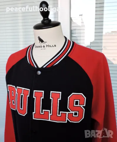 NBA Chicago Bulls Baseball Jacket By Primark - страхотно пролетно мъжко яке  размер L, снимка 4 - Якета - 49035772