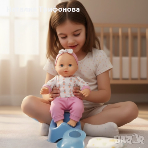 Пишкаща кукла с музикални ефекти и аксесоари – Перфектният Коледен подарък за малката принцеса, снимка 6 - Кукли - 52867932