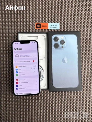 КАТО НОВ!/*ЛИЗИНГ*/ iPhone 13 Pro 128Gb Sierra Blue, снимка 4 - Apple iPhone - 52627141