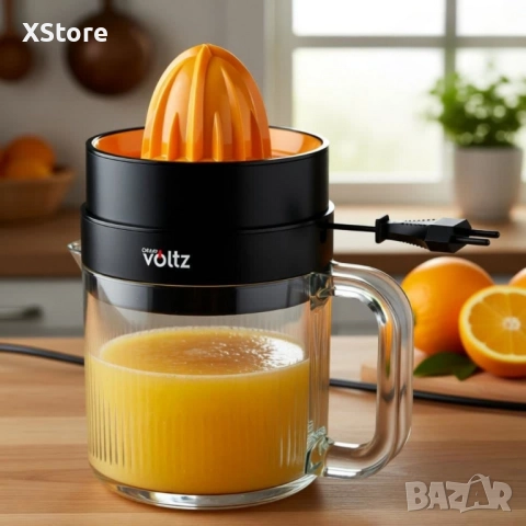 Електрическа цитрус преса 1.2L Oliver Voltz OV51164A – идеална за бързо приготвяне на пресен сок, снимка 3 - Сокоизстисквачки и цитрус преси - 52443493