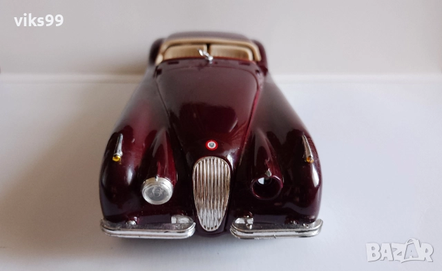 Bburago Jaguar XK 120 Roadster 1951 - Мащаб 1:24, снимка 8 - Колекции - 51441988