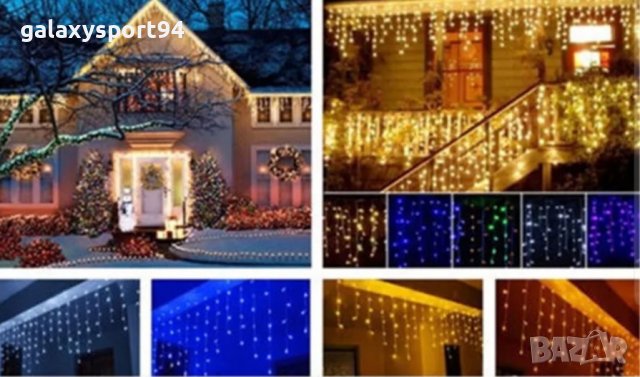 Декорации Висулка Шарен/бял/син/топло бял цвят 3х60 и 3 х 70см Снаждащи се от 17.99 до 19.99лв, снимка 3 - Лед осветление - 38547622