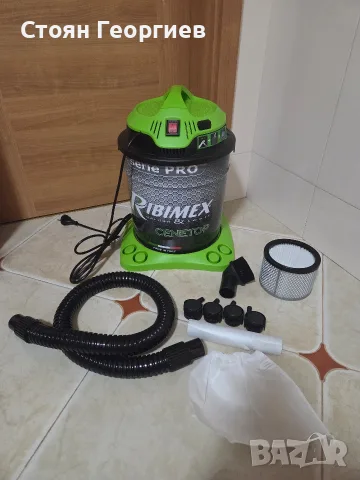 Чисто нова Прахосмукачка за пепел Ribimex Cenetop, модел от серията Pro.Уредът разполага с 18-литро