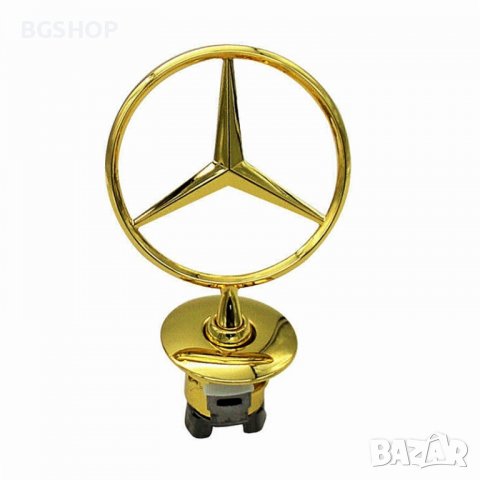 Емблема звезда за Mercedes Benz Gold, снимка 1 - Аксесоари и консумативи - 28019328