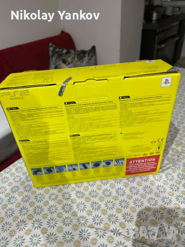 Playstation 2 в кутията, реставриран. Всички кабели.
