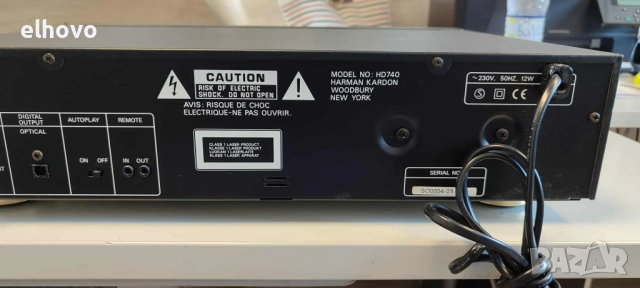 CD player Harman/Kardon HD740, снимка 7 - Ресийвъри, усилватели, смесителни пултове - 50961280