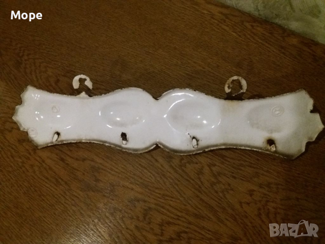 Емайлирана закачалка , снимка 4 - Антикварни и старинни предмети - 36533557