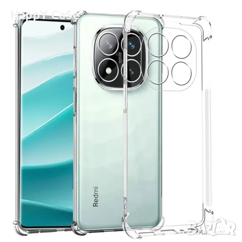 Xiaomi Redmi Note 14 Pro+ / 14 Pro / 14 / 14S / Усилен силиконов кейс гръб калъф с камера протектор, снимка 6 - Калъфи, кейсове - 48360150