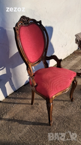 Стол масив орех №049, снимка 2 - Столове - 52537236