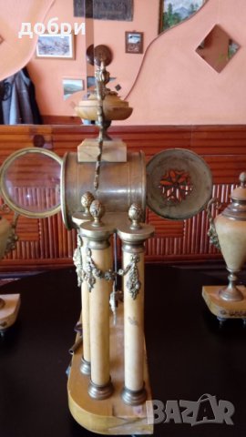 Рядьк уникално красив френски мраморен часовник от началото на 19 век , снимка 7 - Антикварни и старинни предмети - 29205641