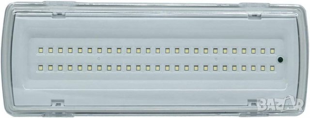 Аварийна лампа с 50 светодиода в комплект с инсталация и батерия бяла светлина 4W, снимка 2 - Лед осветление - 40058107