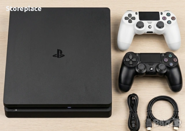 PS4 Slim - Перфектно състояние + 2 джойстика