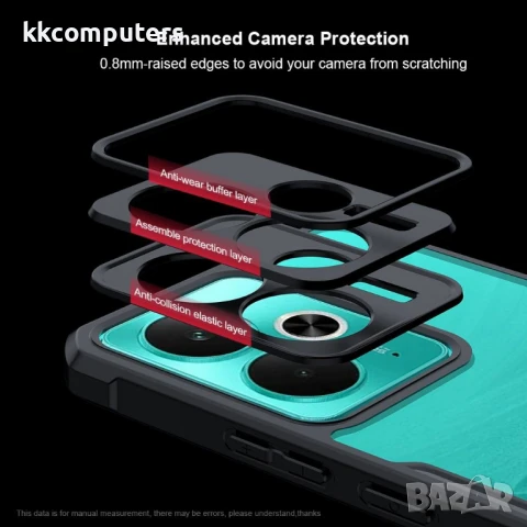 Realme 14 5G / 14T 5G XUNDD Силиконов Калъф TPU+Acrylic и Протектор, снимка 6 - Калъфи, кейсове - 50652771