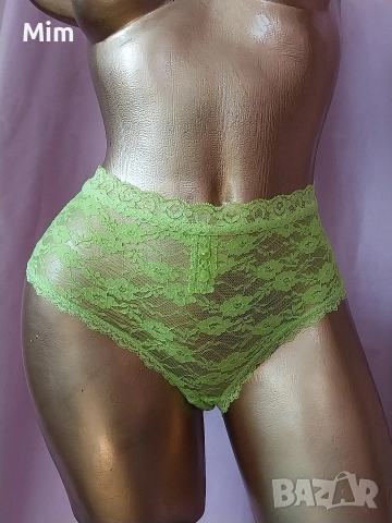 L / XLНеоново зелена, дантелена бикина 