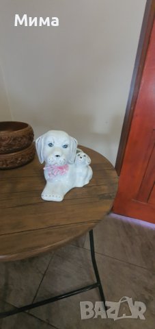 Порцеланова кашпа с кученца, снимка 4 - Други стоки за дома - 42704509