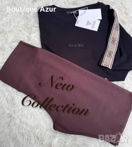дамски комплекти тениска Guess и клин рипс , снимка 12 - Комплекти - 50331998