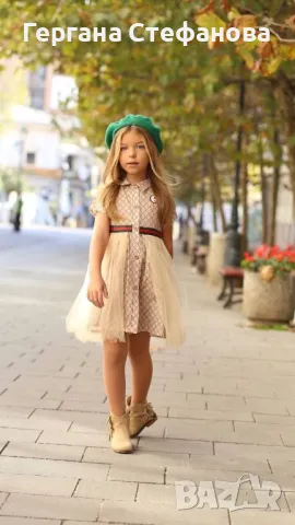 Детски рокли GUCCI 2/3/4/5/6/7/8/9/10г Цена 65лв