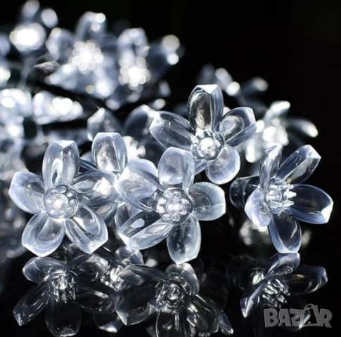 Многоцветни коледни LED лампички с цветя с щепсел , снимка 7 - Други - 52062488