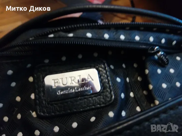 Furla маркова женска чанта като нова 37х30х20см естествена кожа оригинал сто процента, снимка 8 - Чанти - 55804327
