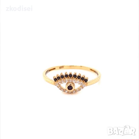 Златен дамски пръстен 1,21гр. размер:57 14кр. проба:585 модел:20057-2, снимка 1 - Пръстени - 42528675