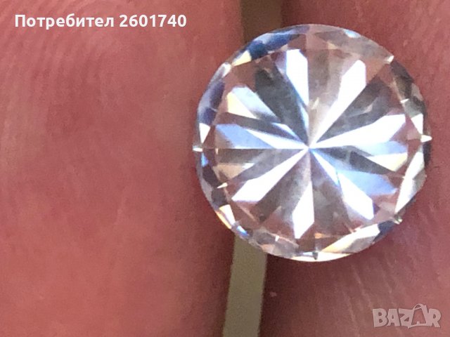 Мойсанит(Диамант)-4 карата,.размер 10мм, снимка 5 - Други - 37506348