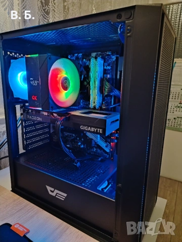 Геймърски компютър Ryzen 7 3700X / RX 6600 8GB / 16GB RAM – Перфектен за 1080p!, снимка 8 - Геймърски - 54320922
