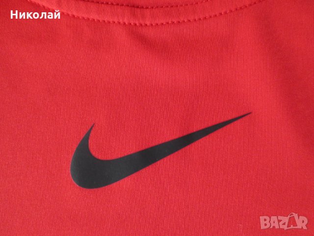 Nike Pro Compression - University Red-Black, снимка 4 - Тениски - 32181354