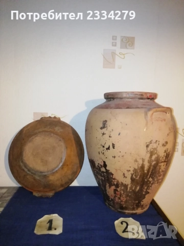 Стари глинени-каменни съдове от различни години и грънчари. , снимка 5 - Антикварни и старинни предмети - 52830110
