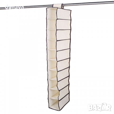 418 Висящ органайзер за обувки разпределител за гардероб с 10 рафта, снимка 4 - Органайзери - 31462860