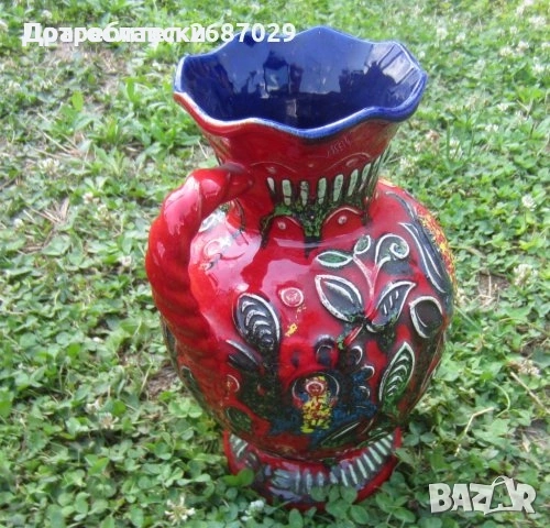 керамика керамична ваза / стомна и Глазиран Битов зелен Керамичен Съд с Капак, кутия, керамика ваза, снимка 17 - Кутии за храна - 10689741