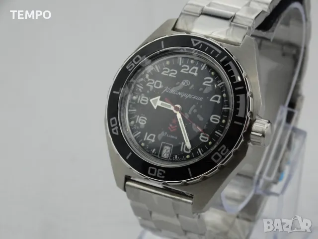 ВОСТОК КОМАНДИРСКИЕ АВТОМАТИЧЕН-24 часа ref: 650541, снимка 3 - Мъжки - 41784853