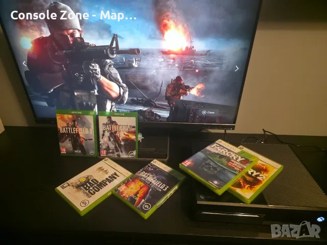 Xbox One 500GB + оригинален черен контролер + 6 игри | 149,99 €, снимка 2 - Xbox конзоли - 56261923